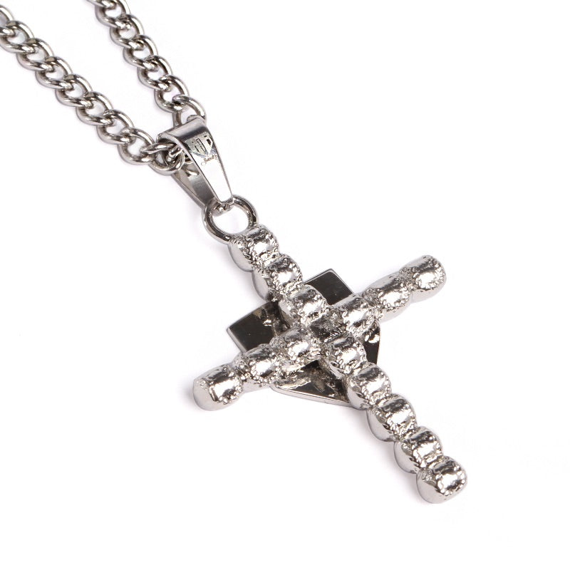 Diamond baseball cross necklace Clearance