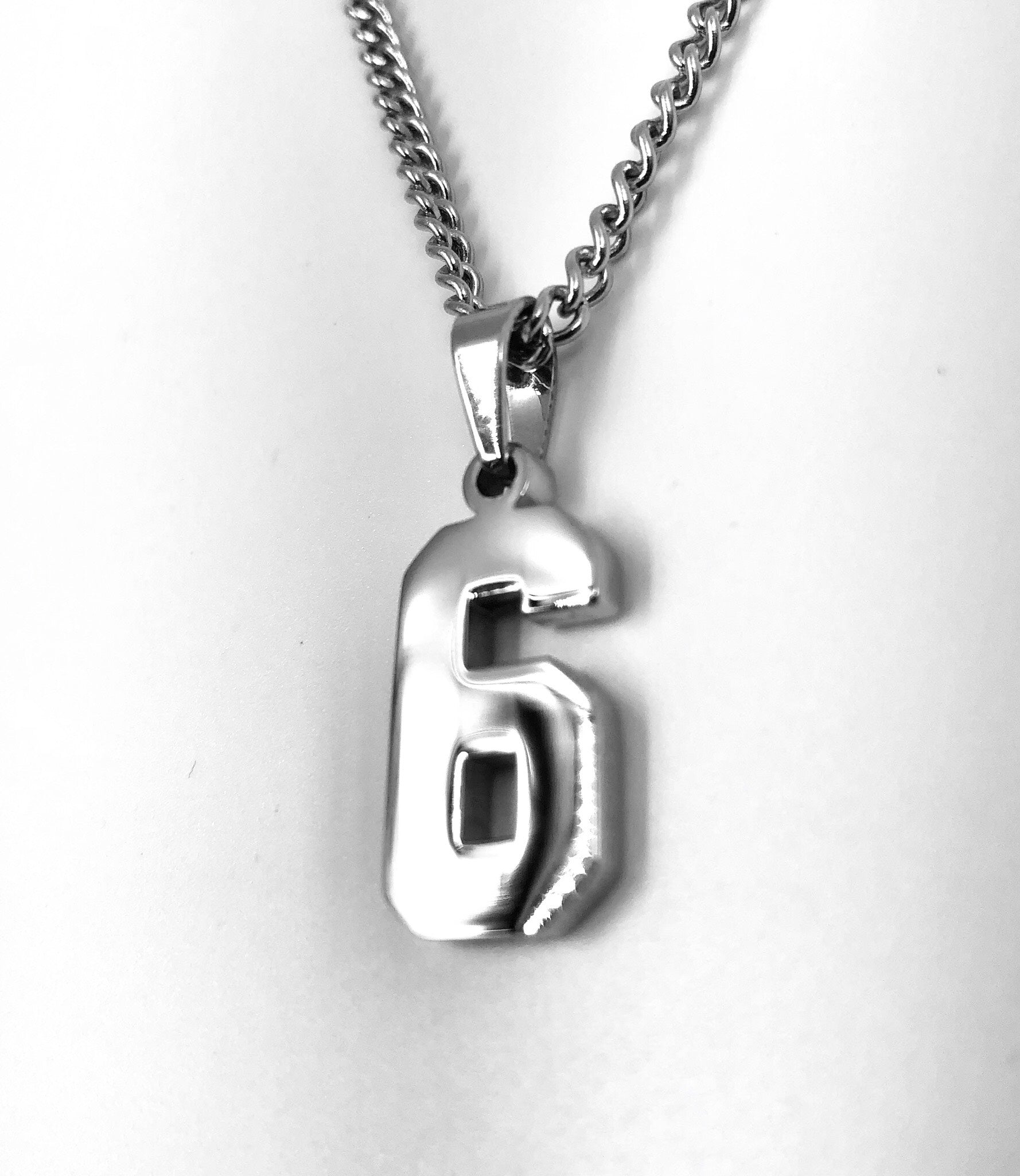 Stainless Jersey Number Pendant with Chain Necklace (FREE SHIPPING ...