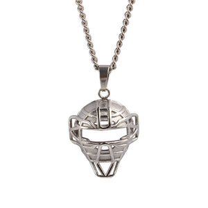 Stainless O.G. Catcher Mask and Necklace (Free Shipping)