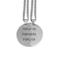 Stainless Throwing Partners Forever Baseball Pendants