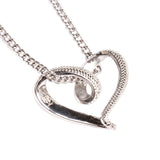 Stainless Baseball Stitched Infinity Heart Pendant and Chain (FREE SHIPPING)