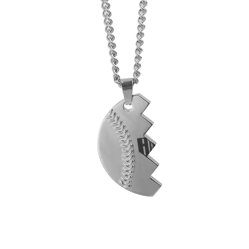 Stainless Throwing Partners Forever Baseball Pendants (FREE SHIPPING)